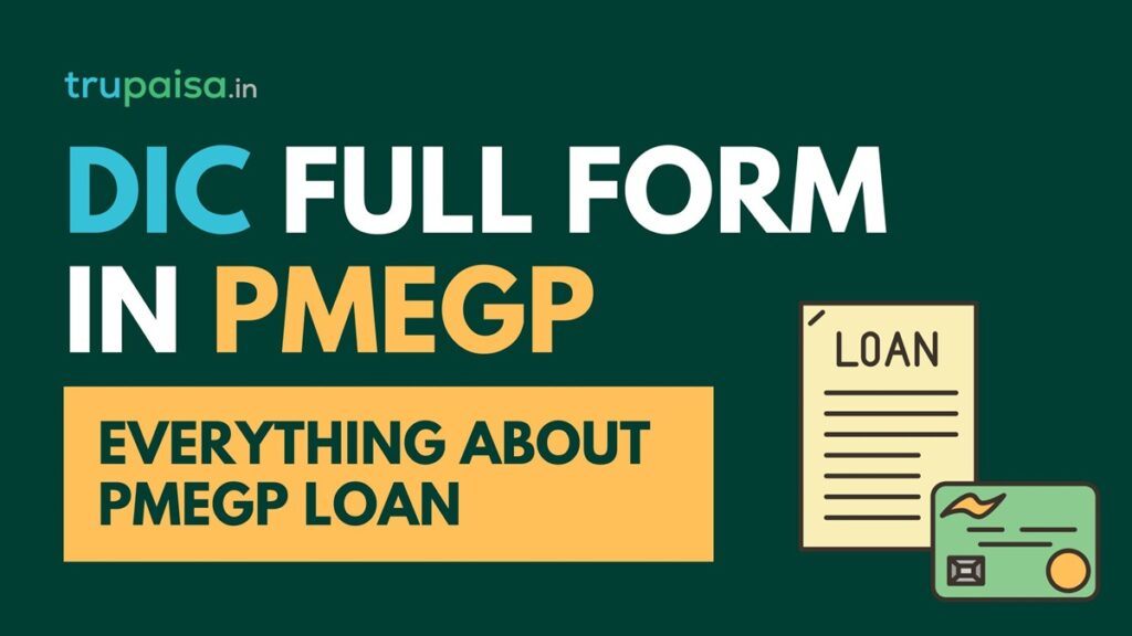 DIC full form in PMEGP